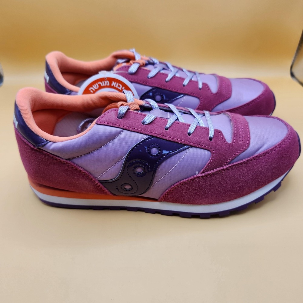 Saucony Jazz Original Shoes Girls Size 6 Pink Purple Coral Retro Running SY56276